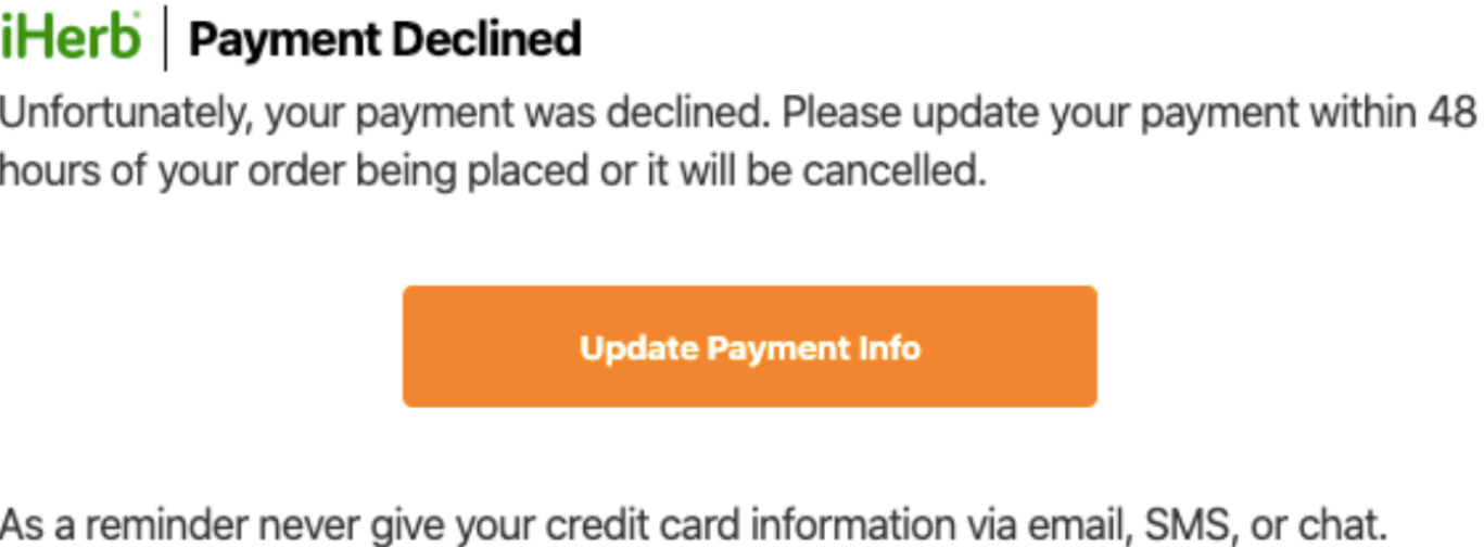 Why Is My Credit Card Debit Card Being Declined Iherb